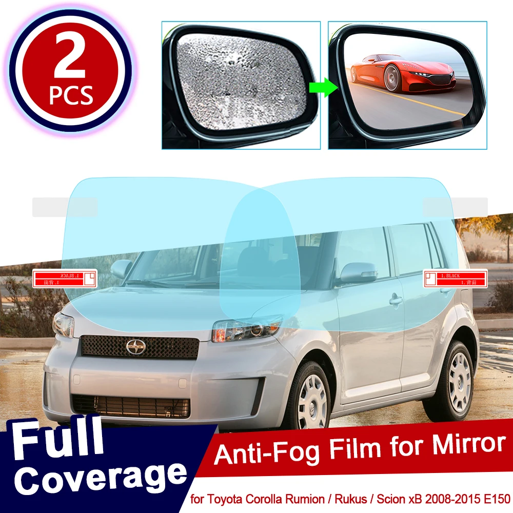 

2pc for Toyota Corolla Rumion Rukus Scion xB 2008~2015 E150 150 Anti Fog Film Rearview Mirror Rainproof Anti-Fog Accessories