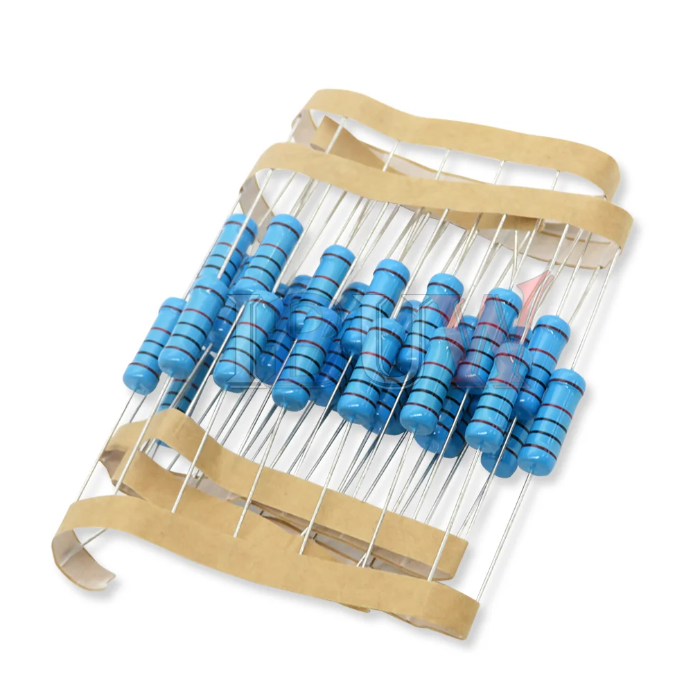 Résistance de film métallique 3W, 1% 1R ~ 1M 2R 10R 22R 47R 100R 330R 1K 4.7K 10K 22K 47K 100K 330K 470K 1 2 10 22 47 100, 10 pièces 330 ohm