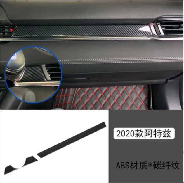 Auto Accessories For Mazda Atenza 2021 Carbon Fiber  Console Air Outlet Side Decoration Cover Trim