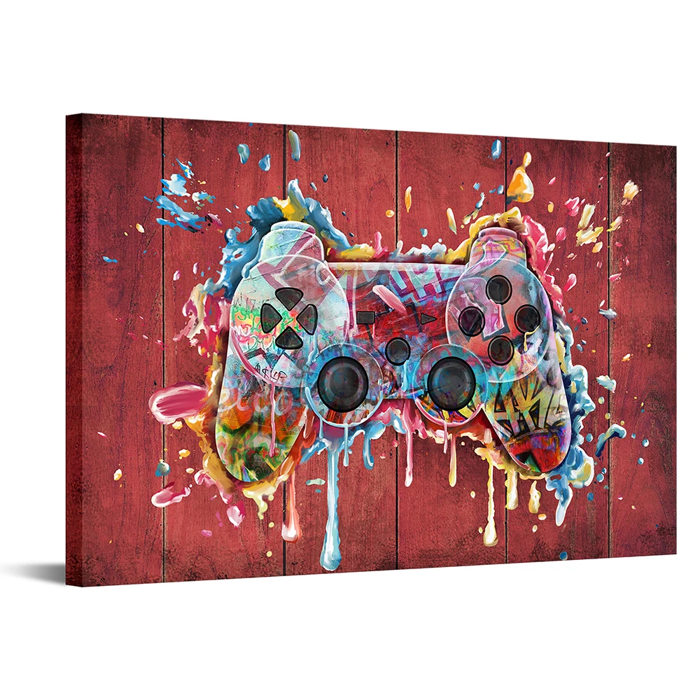 Modern Colorful Pop Art Gaming Game Hoom Decor Canvas Art Prints And Posters Wall Paintings for Livingroom Game Room Decoration