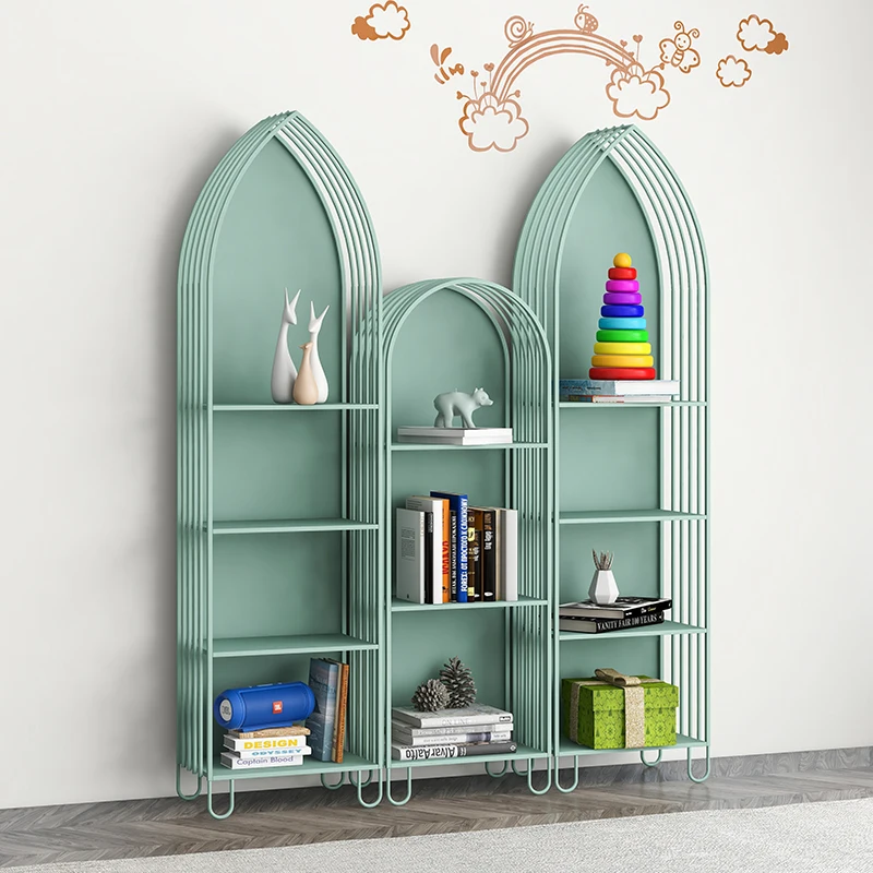 GY Creative Children's Bookcase Student Multi-Layer Picture Book Toy Storage Rack Floor Simple Modern Kindergarten Bookcase