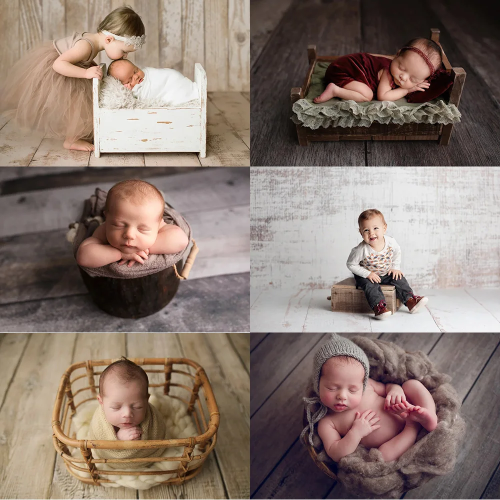 Holz Bord Hintergrund für Fotografie Textur Plank Kuchen Lebensmittel Baby Pet Porträt Fotografischen Kulissen Photo Foto Studio