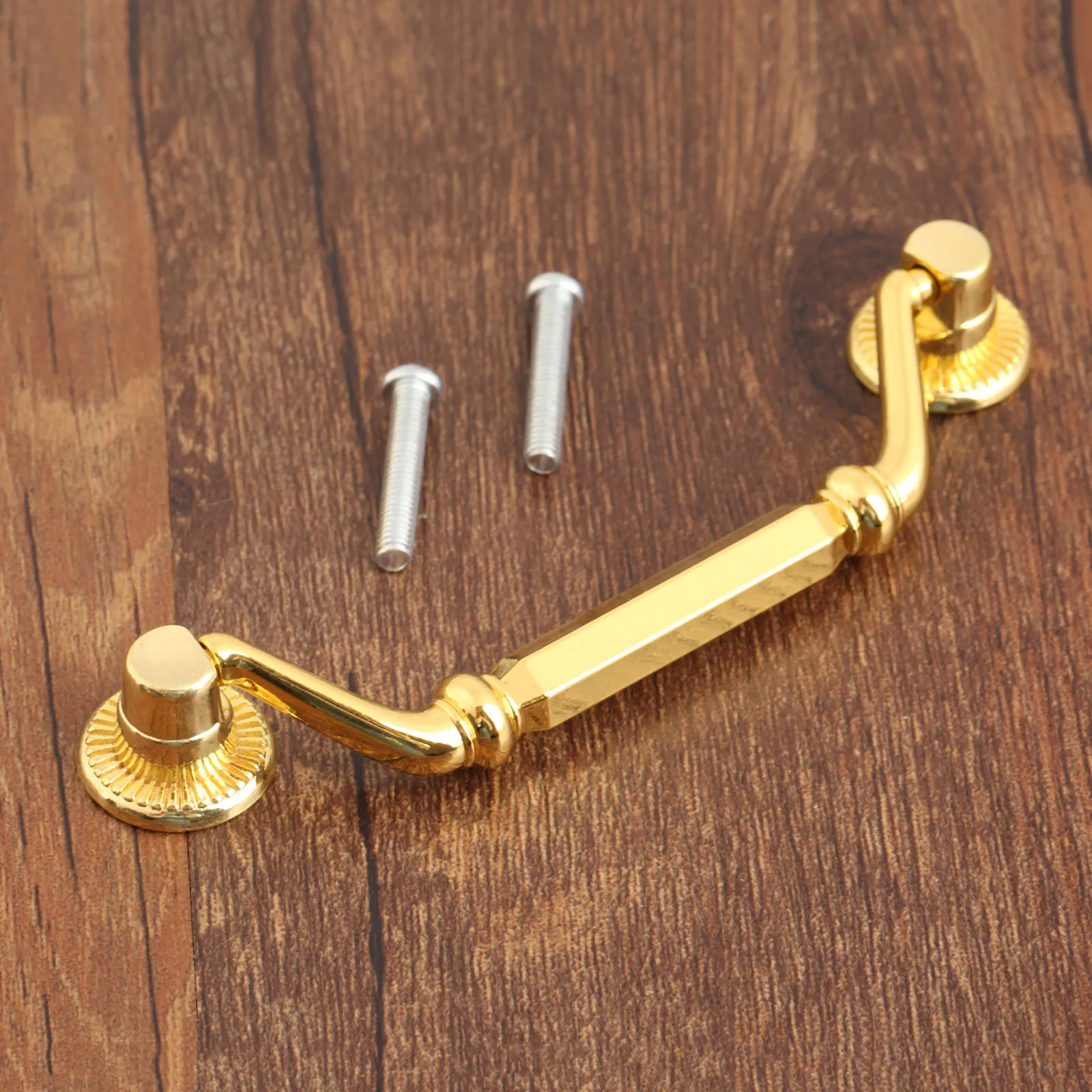 Golden Handle Vintage Pull Brass Knob 114mm*35mm gold Luggage suitcase Cabinet Bookcase Drawer Kitchen Decor Furniture Hardware