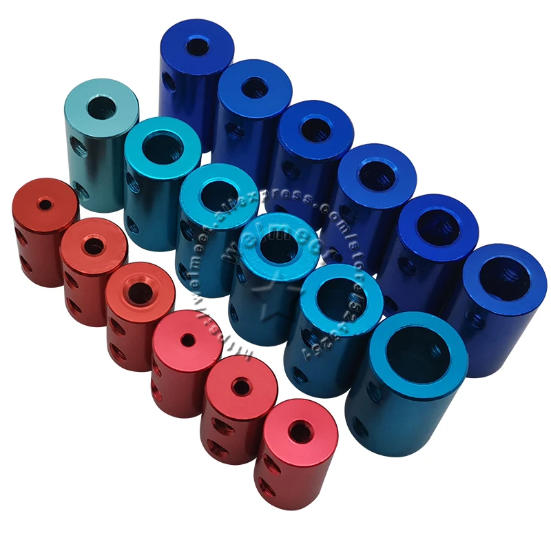 2mm/3mm/3.17mm/4mm/5mm/6mm/6.35mm/7mm/8mm/10mm Aluminum Rigid Shaft Coupler Rigid Coupling Motor Connector