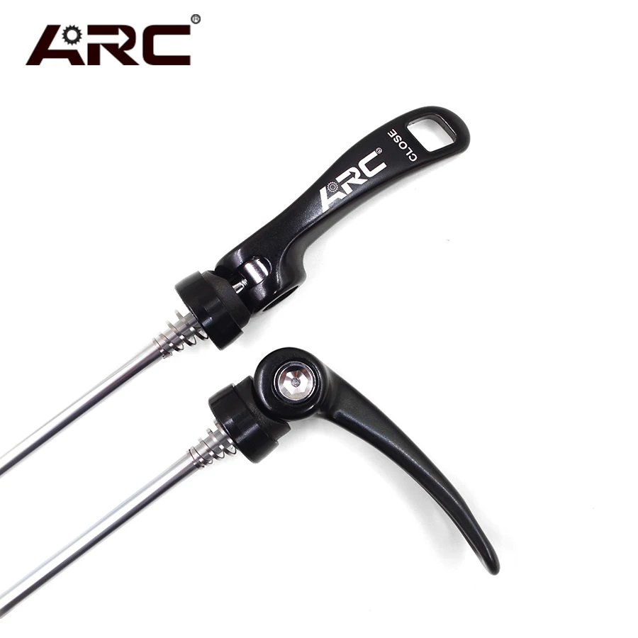 ARC BIKE SKEWERS FRONT&REAR ALLOY CNC QUICK RELEASE SKEWERS 100 130MM 135 MM  ROAD MTB MOUNTAIN QR AXLE FOR BICYCLE HUB PARTS