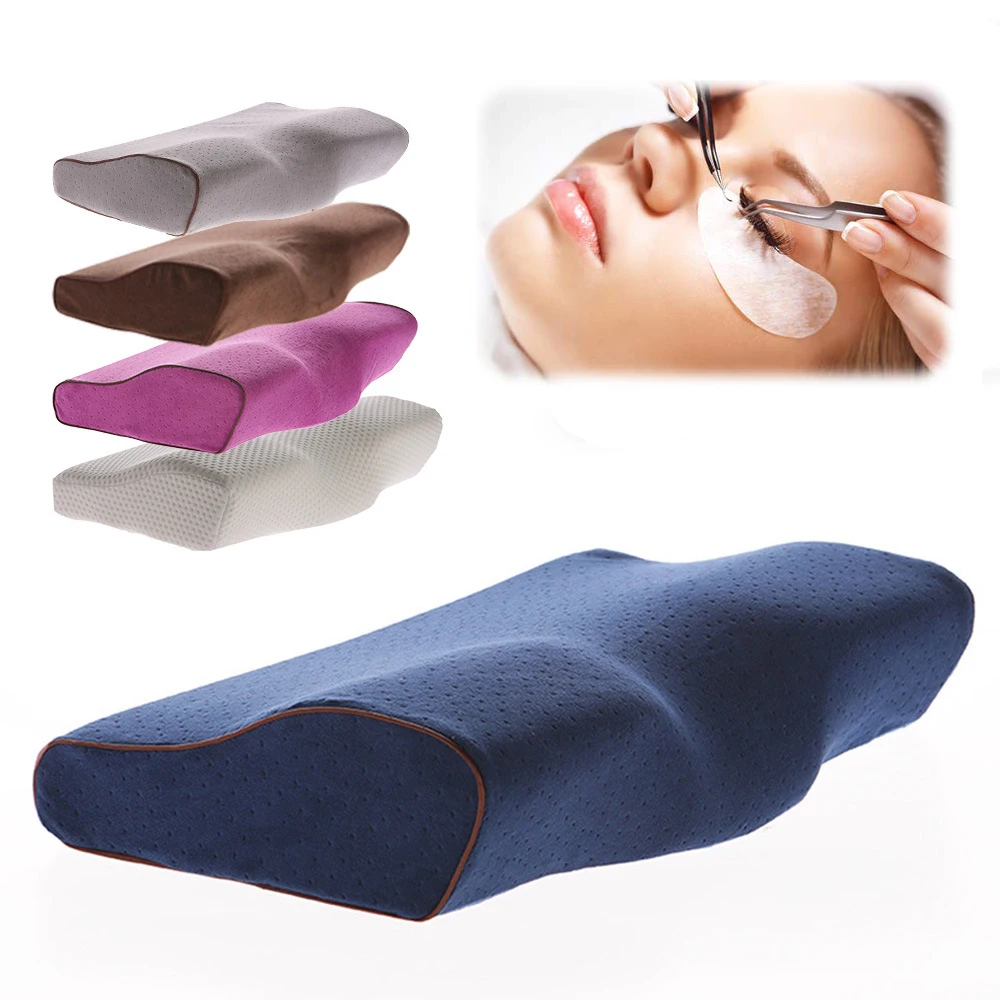 Eyelash Extension Pillow Memory Flannel Soft Lash Pillow Stand Grafted Beauty Salon Chronic Rebound Cervical Neck Pillows