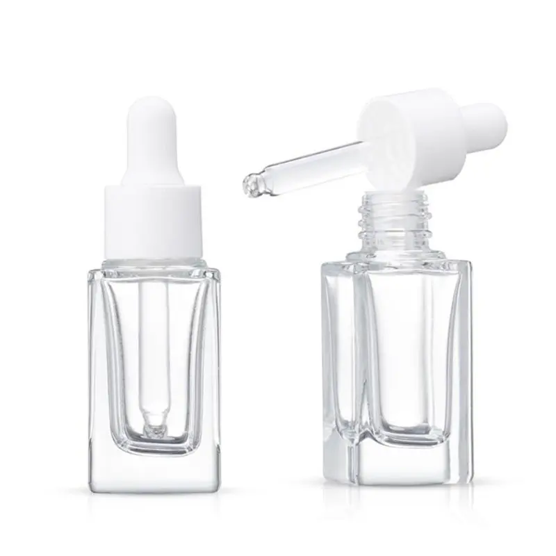 

100pcs 15ml Empty Clear Dropper Bottles With Glass Pipettes Essential Oils Bottle Containers Refillable Pipettes Vials