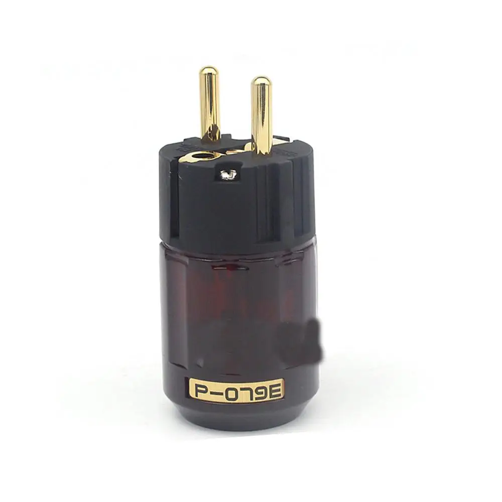 Oyaide C-079 P-079e Schuko Europe EU Power Plug 24k Gold Plated IEC Audio Connector Female-Male MATIHUR audio hifi