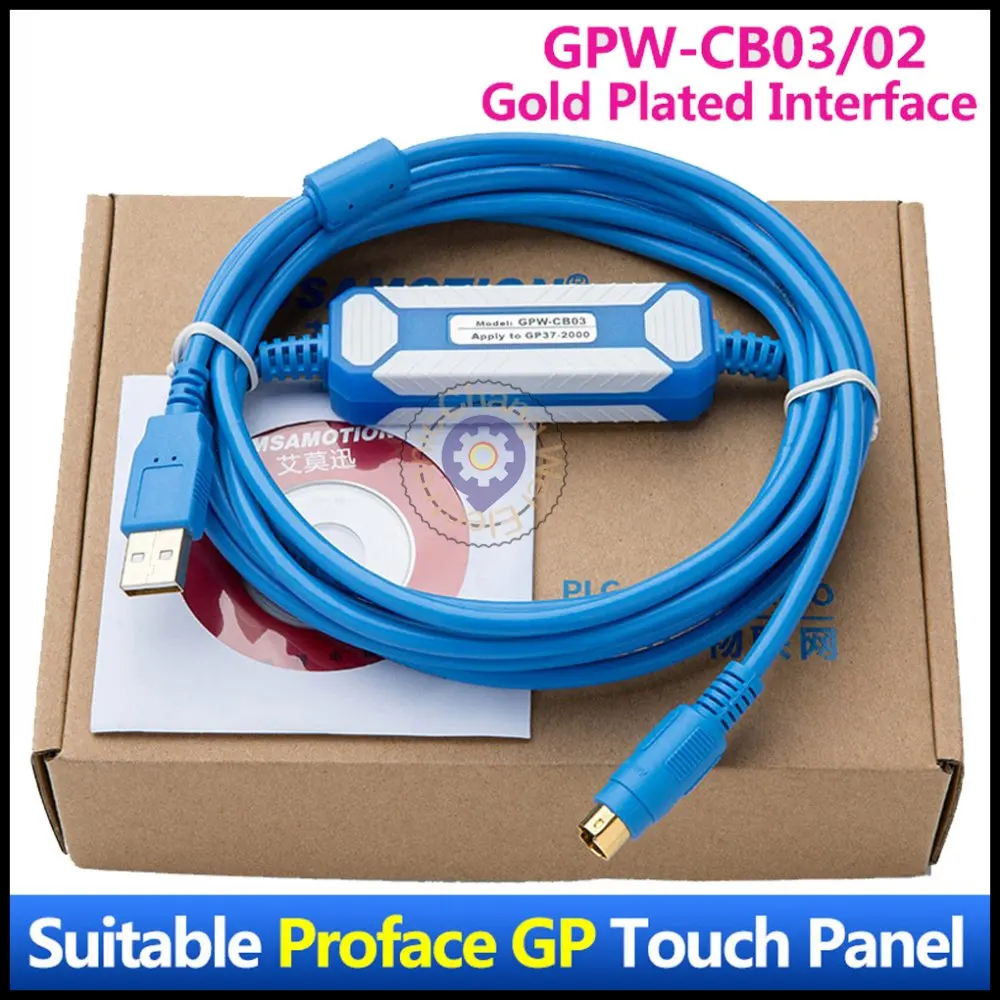 CNC PLC New Design GPW-CB03 Suitable Proface Touch Pannel Programming Cable Down Line GP37W2 （USB-GPW-CB03）！！