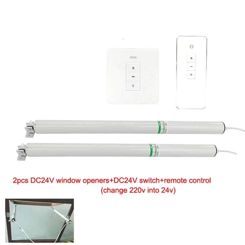 400mm Smart WIFI Tuya Automatic Skylight Electric Screw Window Openers Windows Motor for Airport Tall Buildings