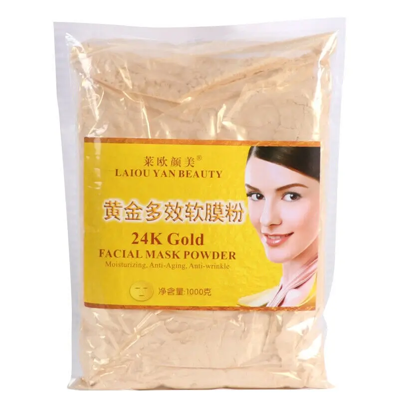 800g 24K Gold Mask Powder Active Face  Brightening Luxury Spa Anti Aging Wrinkle Treatment  Beauty Care