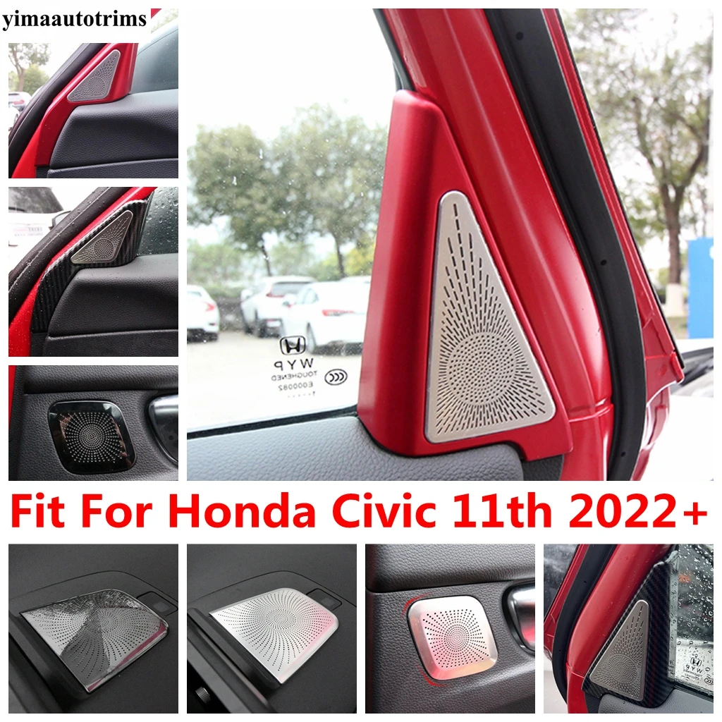 

Pillar A C Speaker / Handle Bowl Sound / Dashboard Audio Frame Cover Trim For Honda Civic 11th 2022 - 2024 Accessories Interior