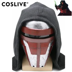 X-COSTUME Darth Revan Mask Cosplay Costume Prop 1:1 Replica Halloween High Quality Resin Red and Silver US Warehouse