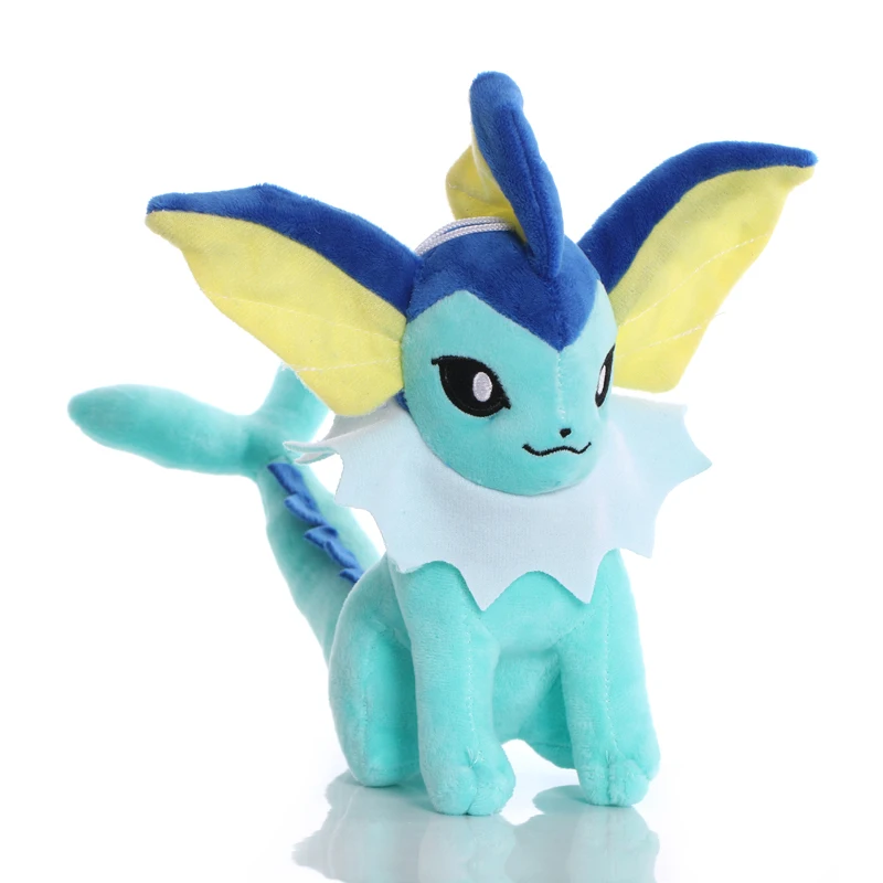 5pcs/lot 23cm Vaporeon Plush Toy Doll Anime Pokemon Vaporeon Plush Soft Stuffed Toys for Kids Children Christmas Birthday Gift