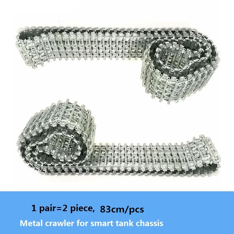 83cm Metal Track For Smart Tank Chassis Part Pure Zinc Nickel Crawler Motor Drive Belt Chain Free Removal And Installation DIY