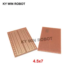 2pcs/lot DIY 4.5*7CM Prototype Paper PCB Universal Experiment Matrix Circuit Board 4.5x7CM