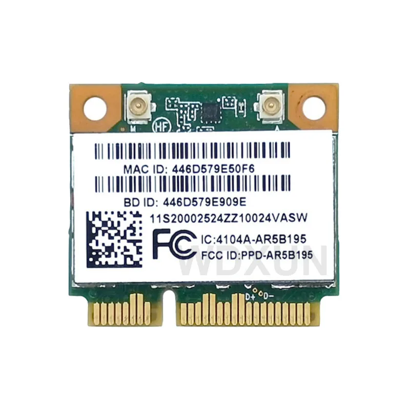 Placa sem fio wi-fi para lenovo g470 g480 z370, placa wireless com bluetooth 3.0 para os modelos ar5b195, ar9285