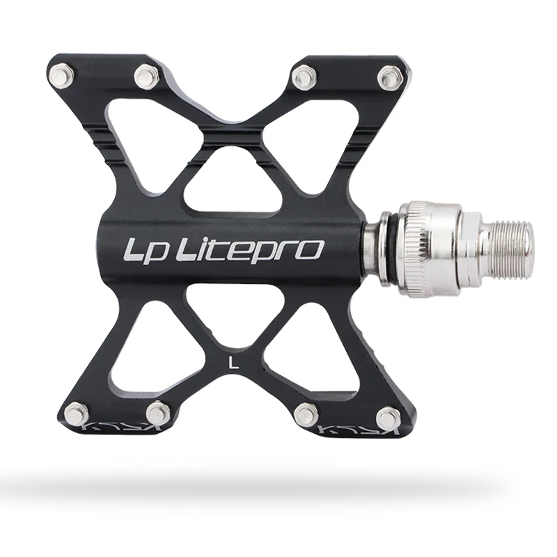 Litepro bicycle quick release pedal widened non-slip aluminum alloy DU sealed bearing folding bicycle pedal street pedal