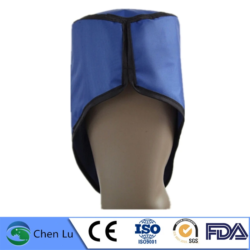 Venta directa de protección contra rayos X, tapa de plomo de 0,35 mmpb, protección radiológica para cabeza completa y tiroides, cómodo sombrero de