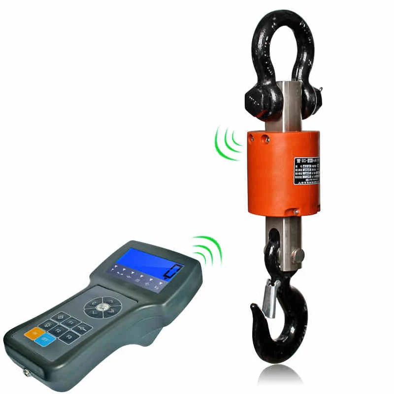 5T Electronic Crane Scale Wireless Handheld Hook Scale With Printing Crane Weighing Ton Crane