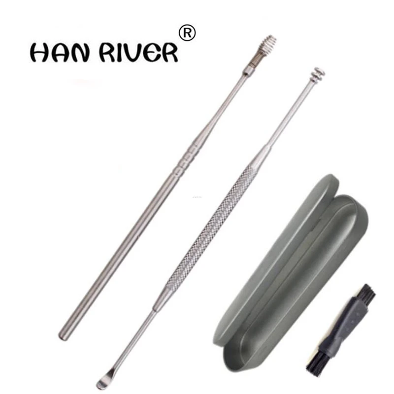 HANRIVER Stainless steel double rotary TaoErShao five suit ears expense dig wax cleaning tools