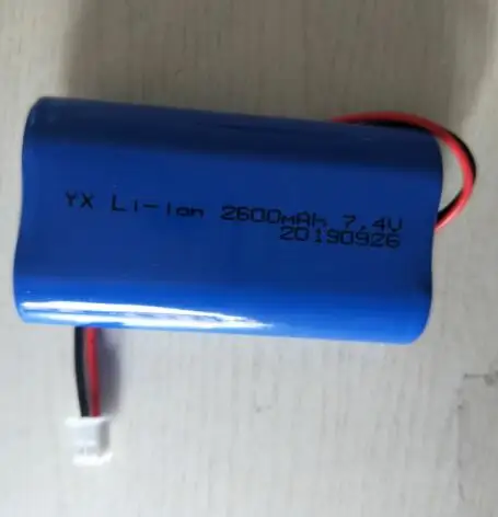 7.4v 2600mah 2200mah 3200mah 18650 li-ion rechargeable battery pack 18650-2S lithium battery