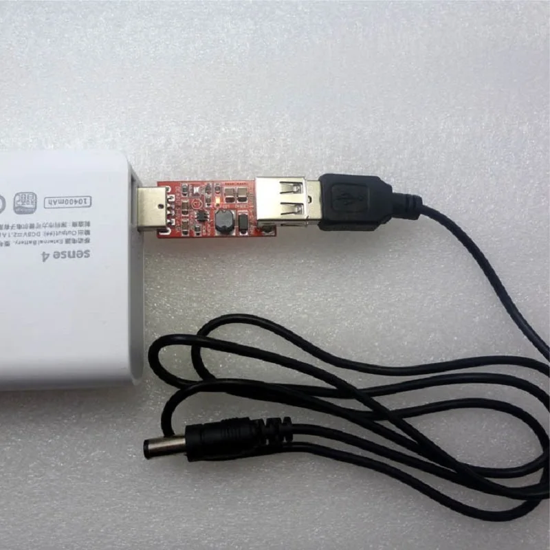 Módulo de refuerzo USB DC 5V a 12V para enrutador Wifi, Cargador USB, energía portátil