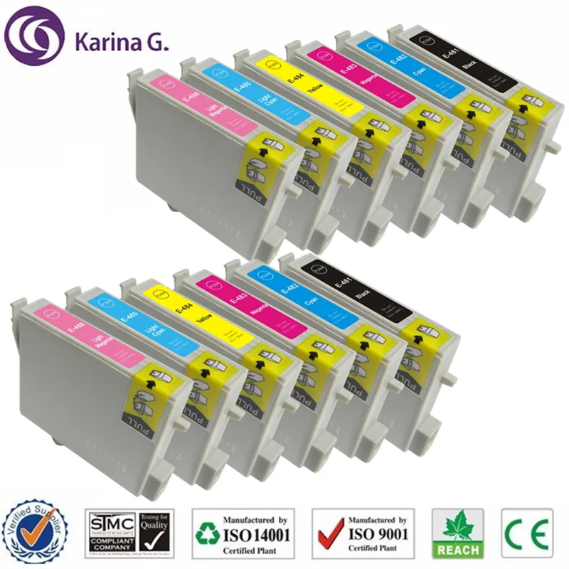 Compatible For T0481 T0481 - T0486 ink cartridge For EPSON Stylus Photo R200 R220 R300 R300M R320 R340 RX500 RX600 RX620 RX640