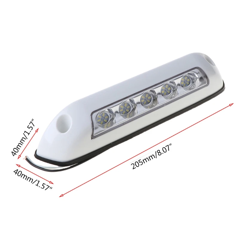 X7AE 12V LED Awning Porch Light Waterproof Motorhome Caravan Interior Wall Lamps Light Bar RV Camper Trailer Exterior Lamp