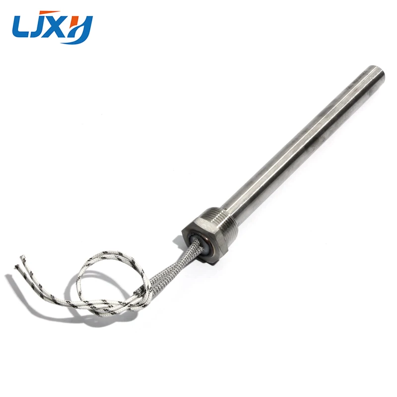 LJXH DN10/16mm Thread Cartridge Heaters Heating Element for Air 12mm Tube Diameter 350/400/450/500/550mm Tube Length 1PC