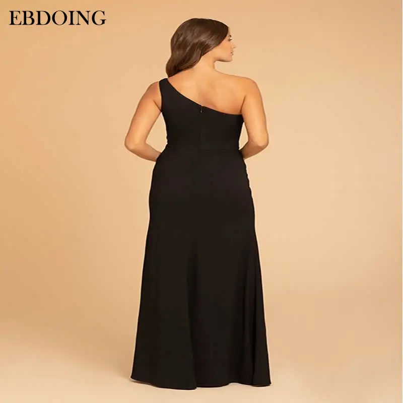 Newest Bridesmaid Dresses A-line Robe De Soiree Floor-length One Shoulder With Split  Wedding Party Dresses