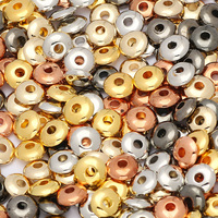 200pcs/lot 5 6 8mm CCB Charm Spacer Beads Seed Wheel Beads Round Flat Loose Beads For Jewelry Making Diy Findings Accessories