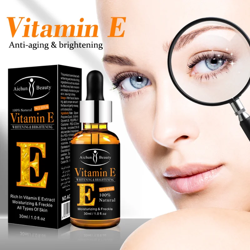 

Eye Serum Vitamin E Anti-wrinkle Anti-Age Whiten Lightening Dark Circles Eye Care Essence Against Puffiness And Bags 30ml