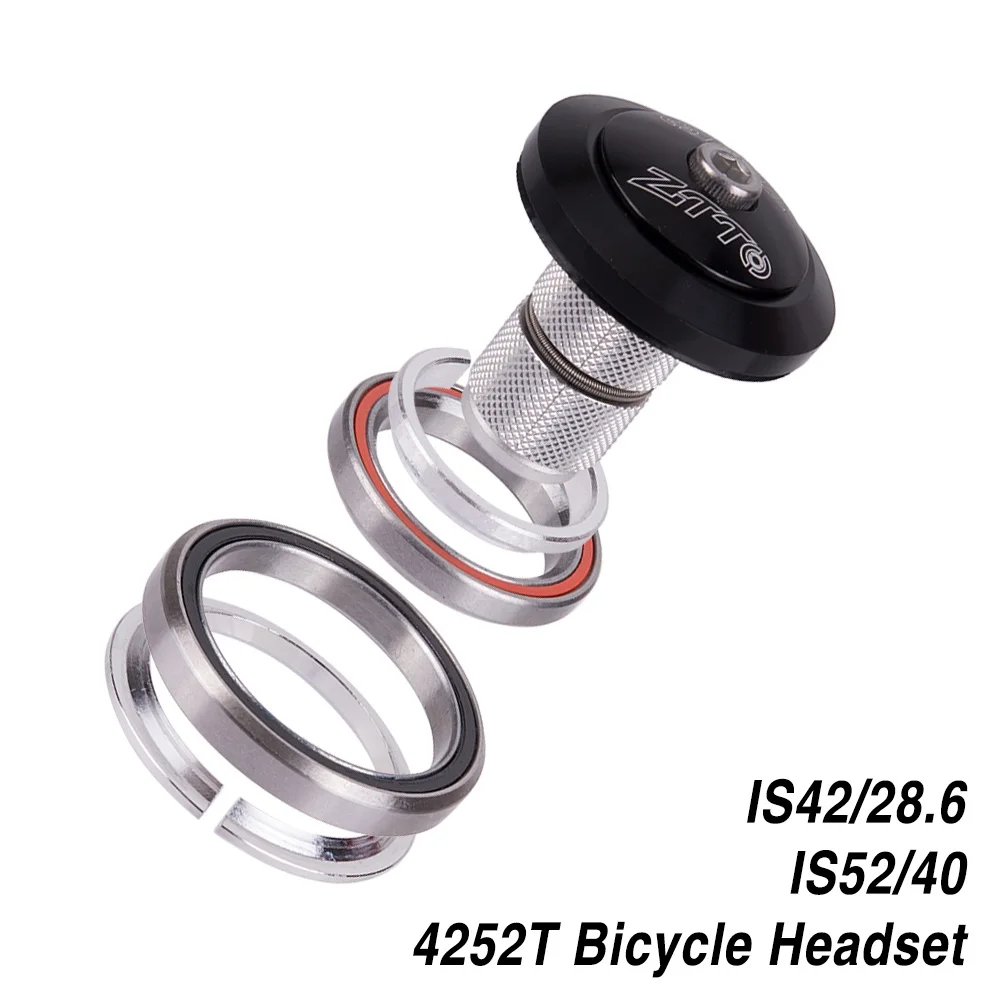 

4252T Bicycle Headset 42mm 52mm CNC 1 1/8"-1 1/2" Tapered Tube fork Integrated Angular Contact Bearing MTB Road Bike Headset