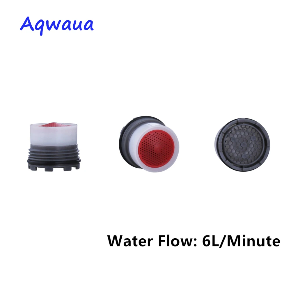 Aqwaua Faucet Aerator Water Saving 16.5MM Male Thread 6- 8L/Minute Spout Bubbler Filter Tap Accessories Hide-in Core Part