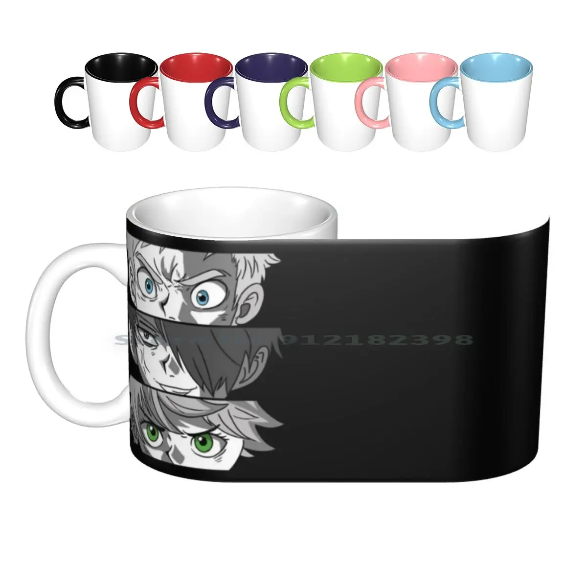 Yakusoku No Neverland Ceramic Mugs Coffee Cups Milk Tea Mug Yakusoku No Neverland Ray Norman Phil Sister Krone Touch Off Zettai