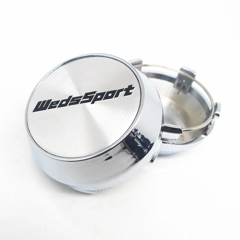 4pcs 60mm 56mm For WedsSport Weds Sport Wheel Center Hub Cap Car Styling Cover 45mm Emblem Badge Stickers Accessories