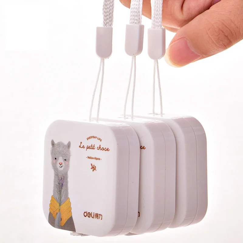 Deli 1.5 Meters/60 inch Tape Measure Portable Retractable Ruler Fabric Covered Craft Tailor Ruler Measuring Tape Sewing Tools