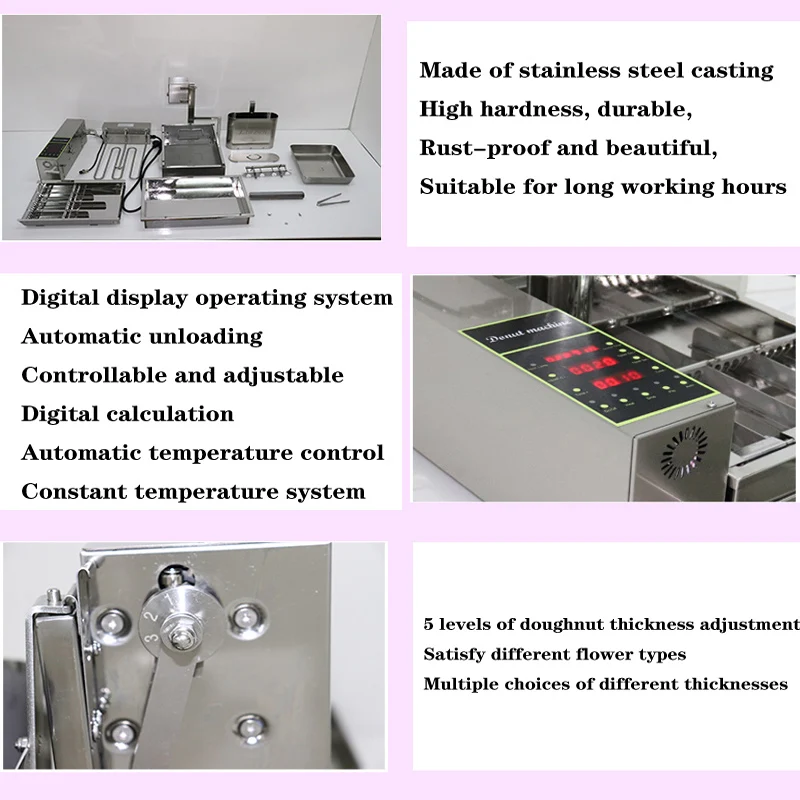 أحدث آلة صنع الدونات صانع دونات أوتوماتيكي آلة قلي الكعك الأوتوماتيكية آلة صانعة الدونات التجارية
