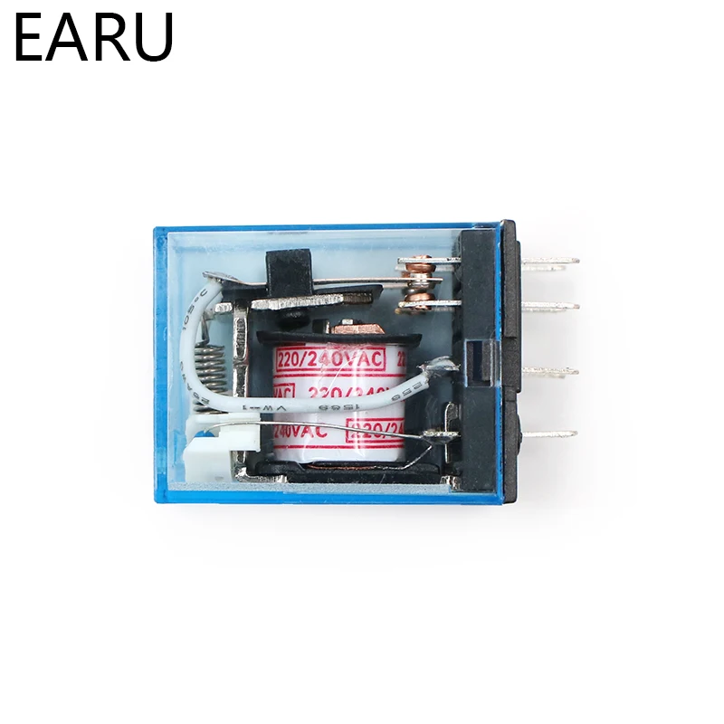 Bobina de relé MY2P HH52P MY2NJ, Mini interruptor de relé electromagnético DPDT General con LED AC 110V 220V DC 12V 24V, envío gratis