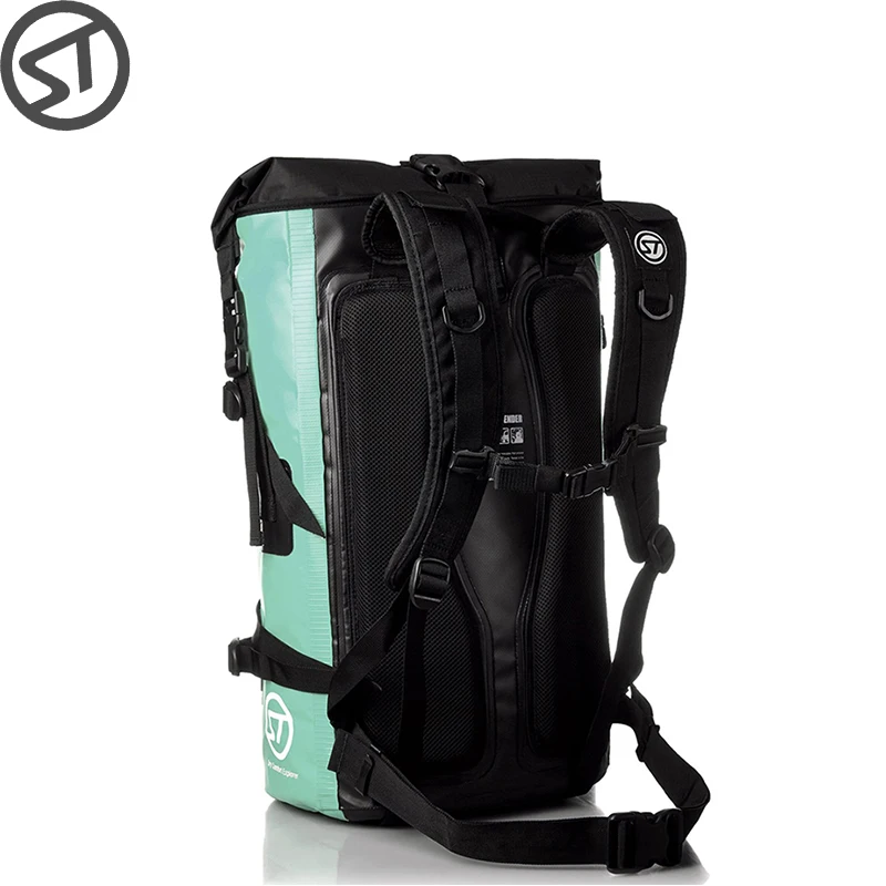 Stream Trail-mochila impermeable para exteriores, bolsa seca resistente al agua, con cierre enrollable, espalda acolchada, 40L, D2