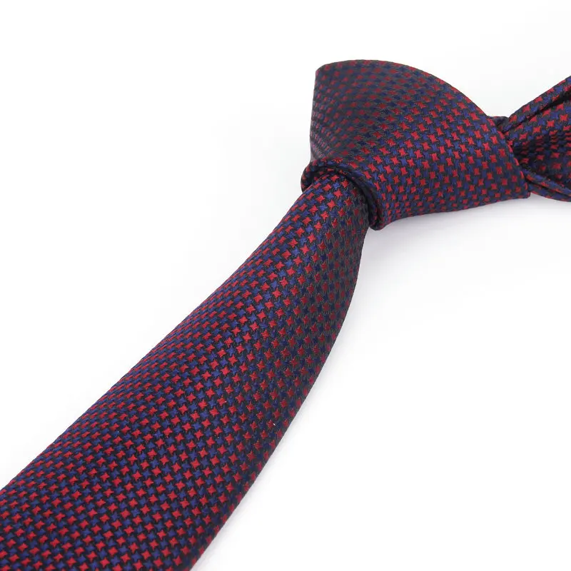Polyester Jacquard Ties For Men Dot Navy Neckties for Wedding Business Suits 6cm Skinny Wide Neck Ties Slim Gravatas Accessories