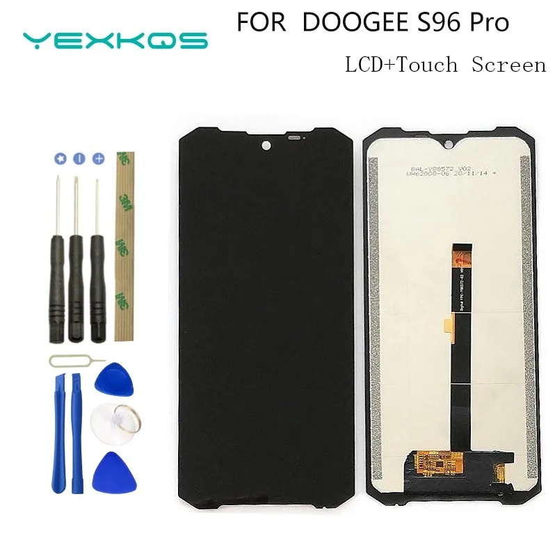 Original 6.22 Inch LCD&Touch Screen Digitizer  Display Module Repair Replacement Part For DOOGEE S96 Pro s96 GT Cellphone