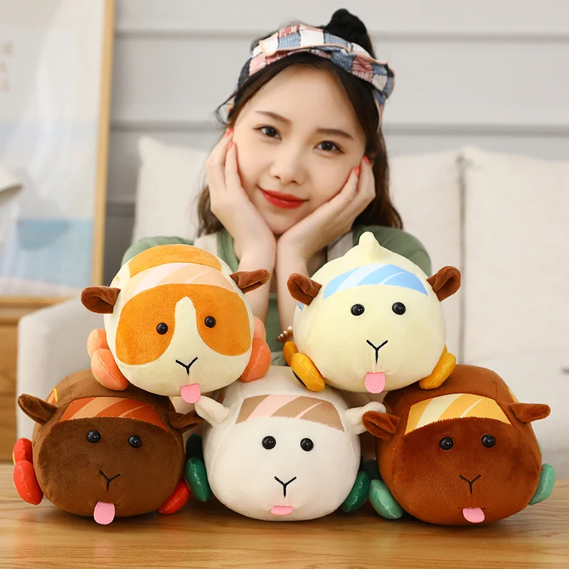 10/20cm PUI PUI Plush Toy Soft Stuffed Animals Pui Pui Molcar Plush Hot Japan Cartoon Mouse Lovely Guinea Pigs Car Pillow