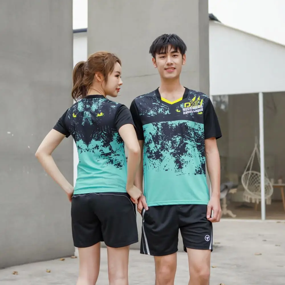 Badminton Shirt Sports Men Women Brand Quick Dry Breathable Table Tennis Team Running Fitness Exercise Training T Shirts