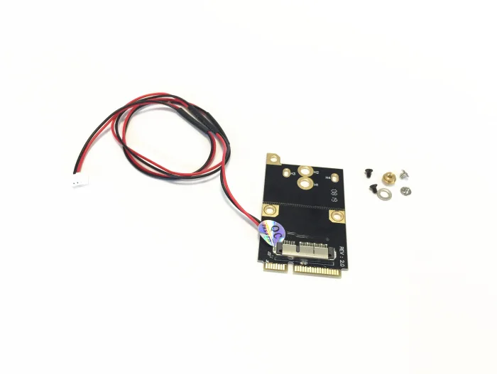 3 in 1 mini PCIe wireless wifi card converter BCM94360CD  BCM94331CSAX  BCM94331CD with line 40cm for macbook Pro/Air