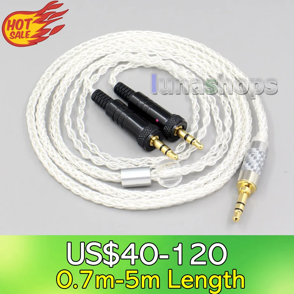 

LN006570 2.5mm 4.4mm XLR 8 Core Silver Plated OCC Earphone Cable For Sony MDR-Z1R MDR-Z7 MDR-Z7M2 With Screw To Fix