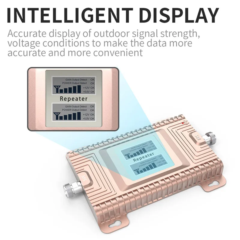 GOBOOST – amplificateur de Signal double bande 2G/3G/4G, répéteur réseau avec antenne, 850/900/1700/1800/1900/2100 MHz