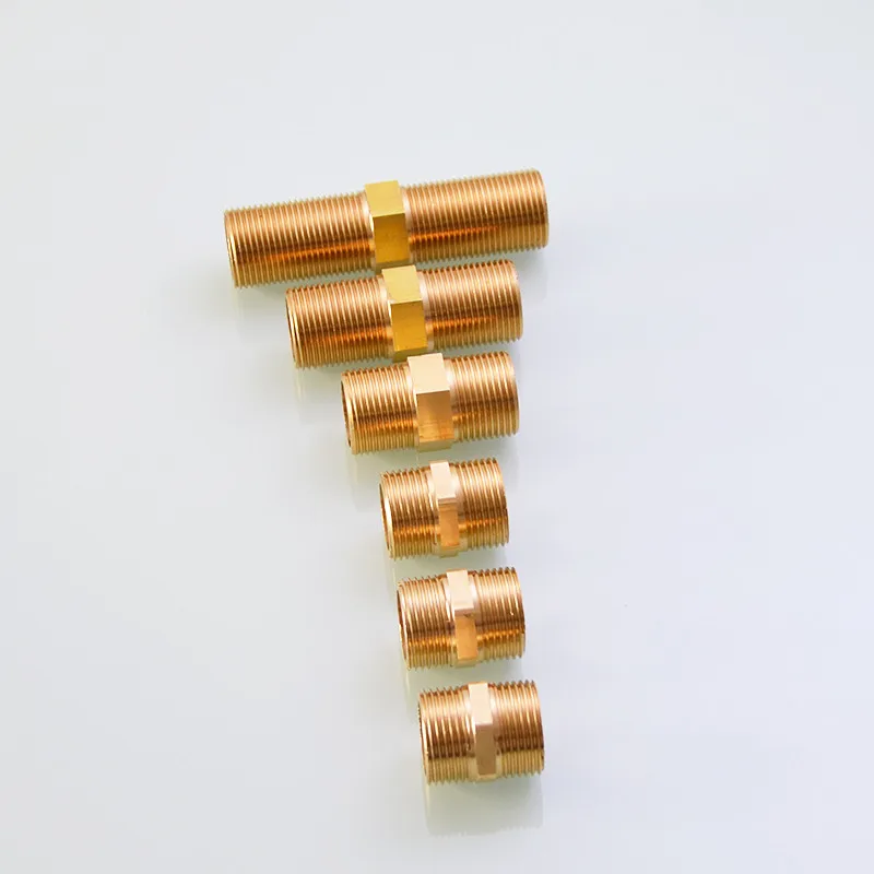 Copper Equal Diameter Double Outer External Thread  1/2\