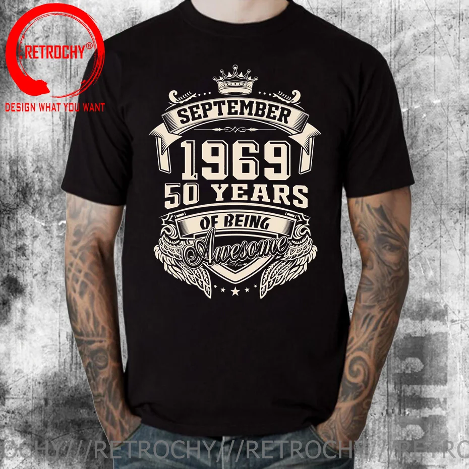 Born In 1969 November September October December January Febuary March April May June July August 50 Years Awesome Birth T Shirt